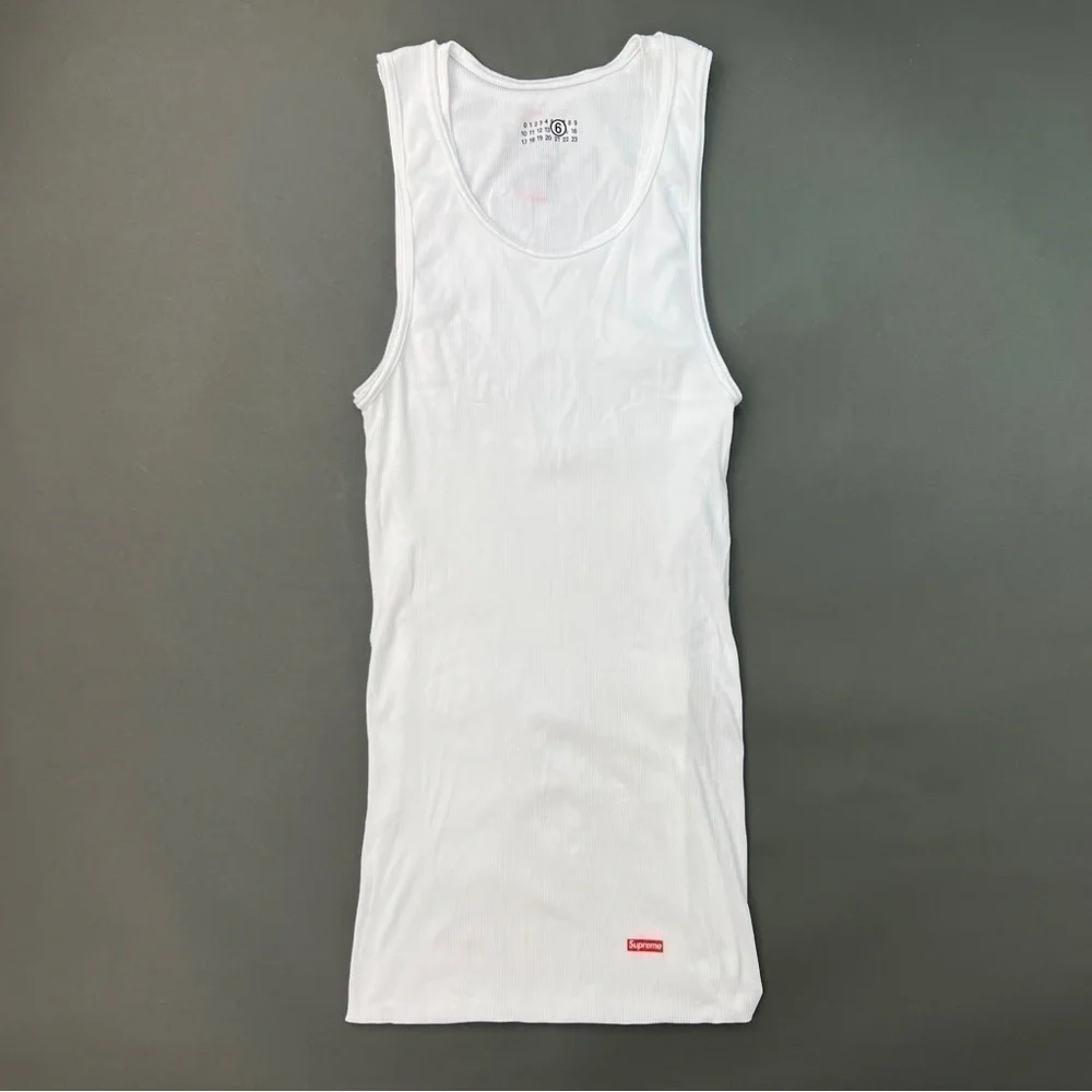 AUTHENTIC Supreme Maison Margiela MM6 Hanes Tagless Tank Top